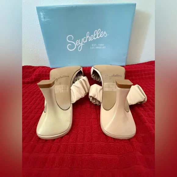 Seychelles Leeward heel in ivory leather size 8. - Picture 7 of 7